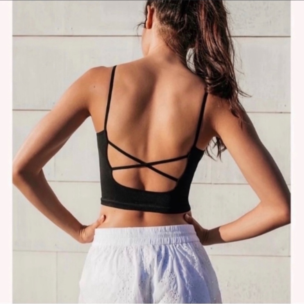 Free People Movement Tighten Up Strappy Back Crop Tank